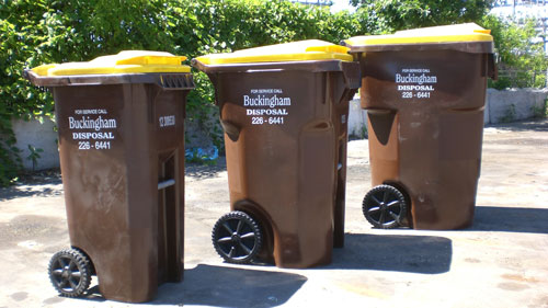 Buckingham Companies Recycling Cans